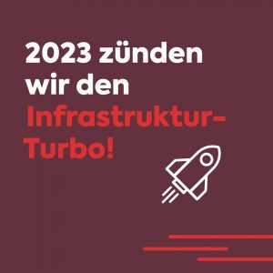 2023 zünden wir den Infrastruktur-Turbo!